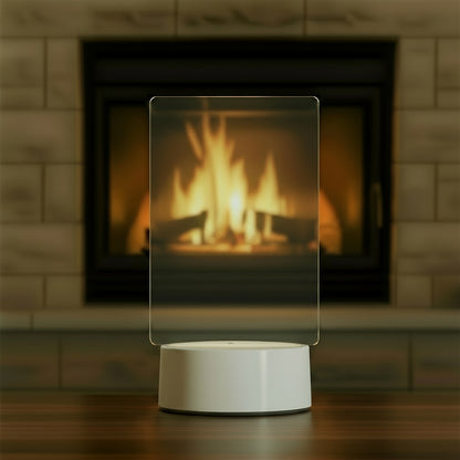 Transparent Luminous LED Night Lights USB Luminous Acrylic Night Light Erasable Write Message Board Calendar Desktop Ornaments